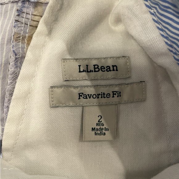 L.L. Bean Blue Patchwork Shorts for Women Size 2 - Picture 4 of 7